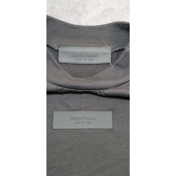 Fear of God Essentials Sz XXS Dark Black Short Sleeve Women’s T-Shirt C11-14 - Picture 4 of 8